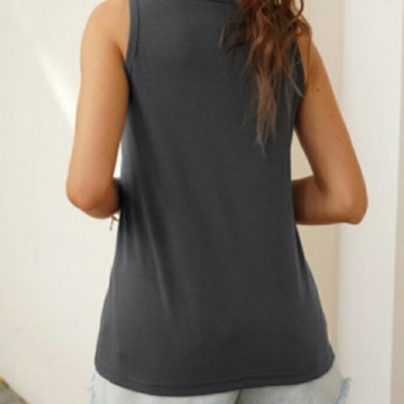 NWT "CHILL" Graphic Tee Tshirt Tank Top L,XL,XXL Dk Gray charcoal - Picture 2 of 5